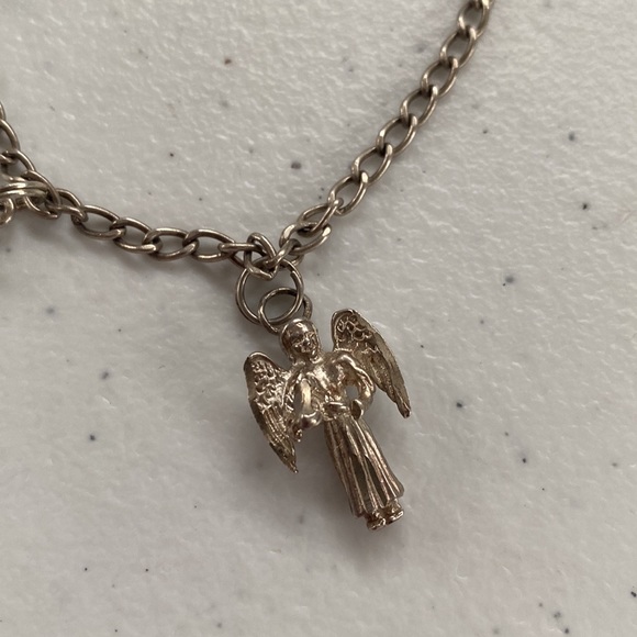 Sterling Silver Charm Bracelet With Three Charms Included - Picture 3 of 15